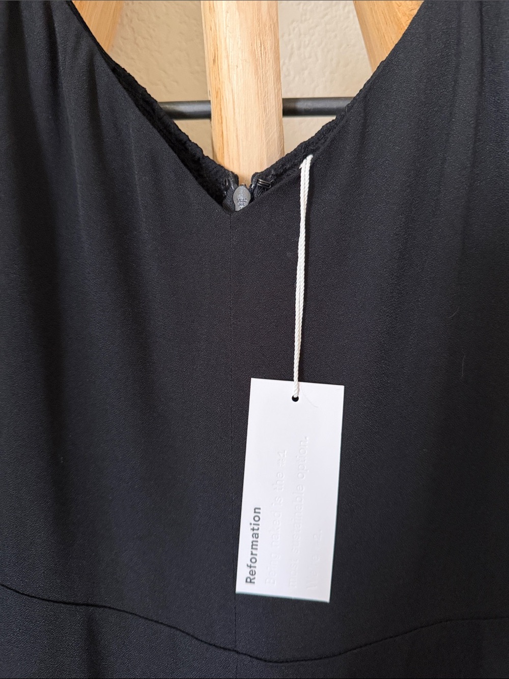 Reformation Baxley Black Maxi Dress with Puff Cap Sleeves - Picture 8 of 10